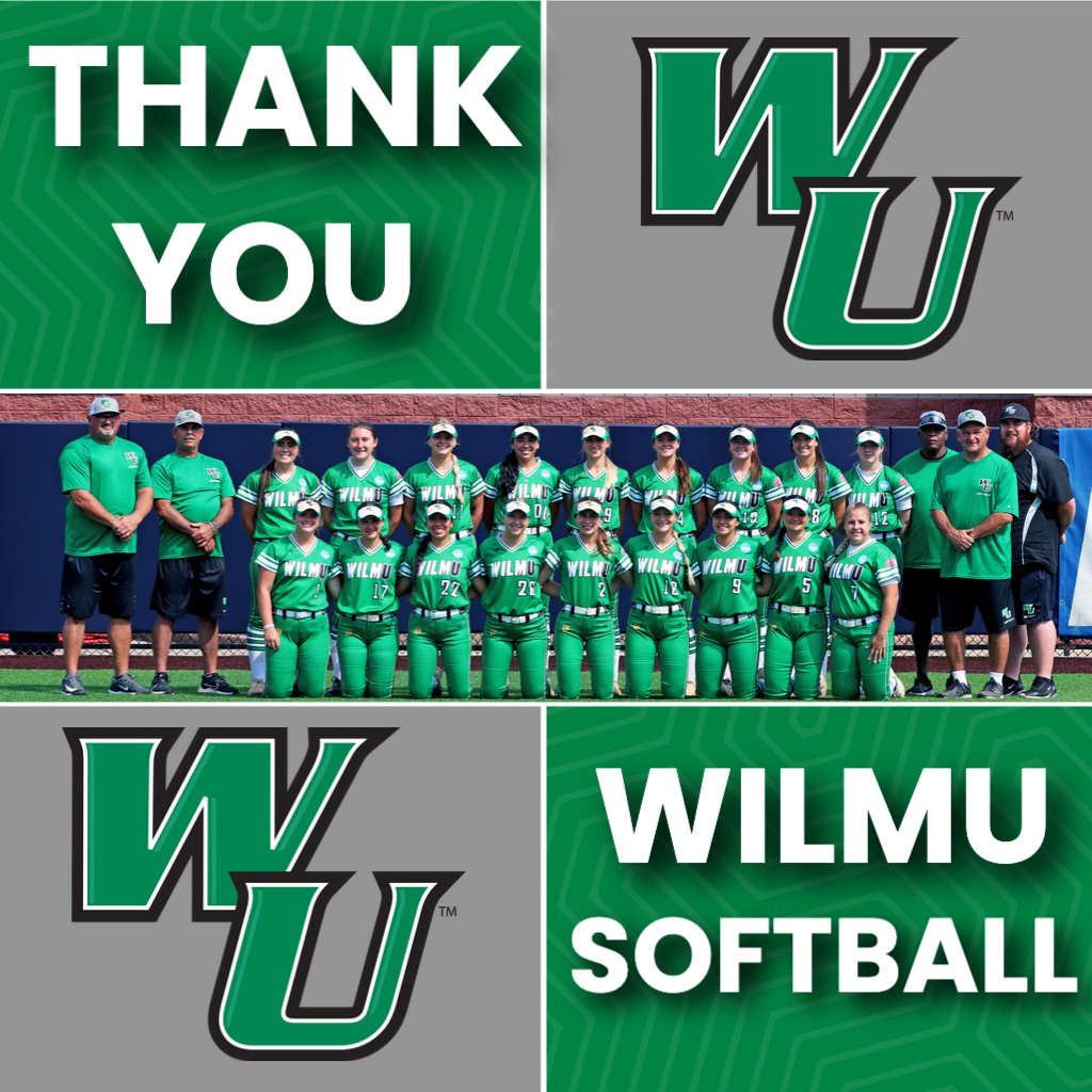 A historical run came to a close today at the NCAA DII Softball Championships.

Just a simple THANK YOU to #WilmUSoftball... what a fun season.

#LetsGoCats!