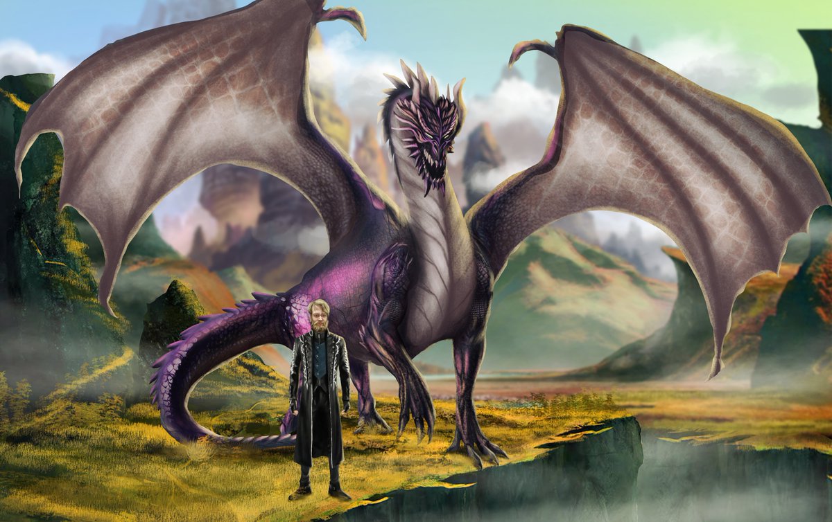 BrainyArtCorner's tweet photo. " The Dragon and His Devoted Master" https://t.co/lILIttxddU