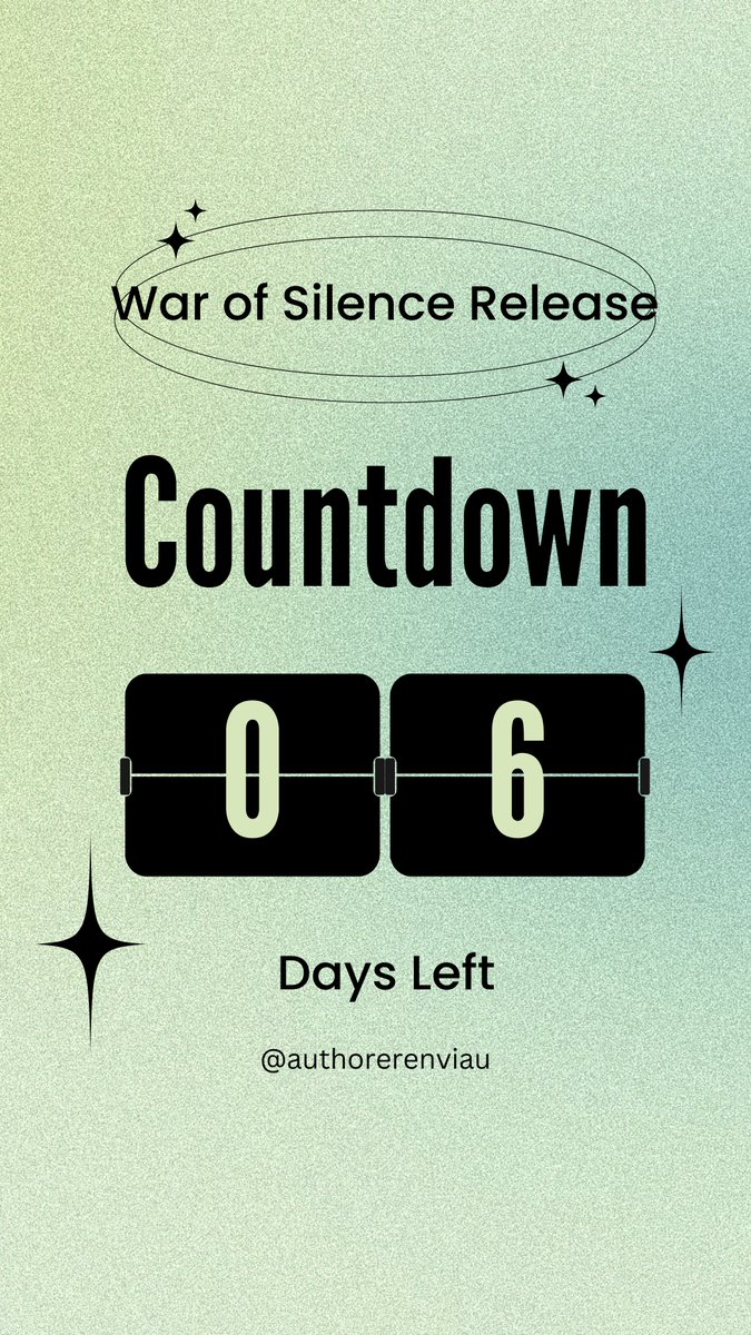 The Countdown has begun. Pre-orders still available for a limited time. #warofsilence #bookrelease #countdown #preorder #fantasybookseries #fantasybooks #indieauthor #indieauthorsoftwitter #supportindieauthors #authorsocialmedia #authorerenviau