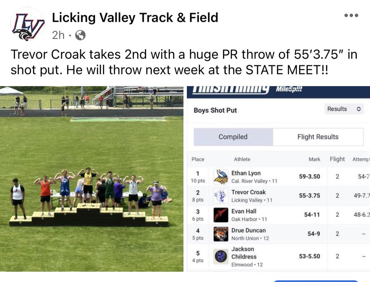 Licking Valley Track & Field (@lvtrack_field) on Twitter photo 