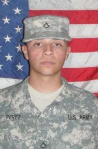 Sergio Eduardo Perez
SPC Perez was from Crown Point, IN. He was 21 when he died in Afghanistan on July 16, 2012 while serving in the U.S. Army with 713th Engineer Company (Sapper), 113th Engineer Battalion, 81st Troop Command, Valparaiso, IN.