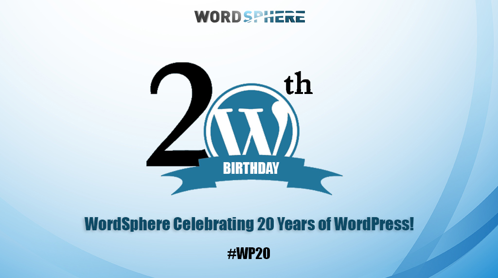 wordsphereinc's tweet photo. WORDSPHERE CELEBRATING 20 YEARS OF WORDPRESS!

Happy Birthday, WordPress!
Today, we celebrate two decades of innovation, empowerment, and endless possibilities.

Learn more: https://t.co/2gnrCcvHSF

#WordPress20 #WP20 #WordSphere https://t.co/60SLgqbwSJ