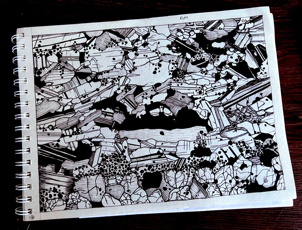 Petrology Drawing 3 🔬 trying out drawing some very cool rock slides 🪨