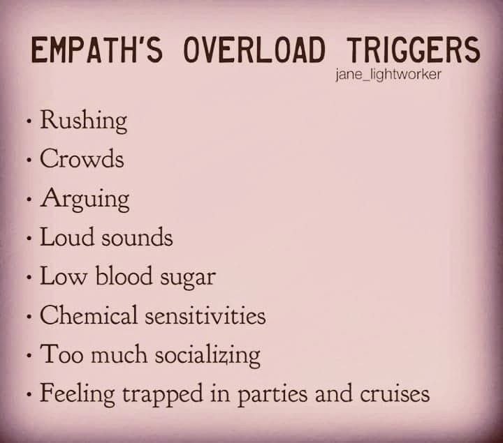 Empaths Overload Triggers