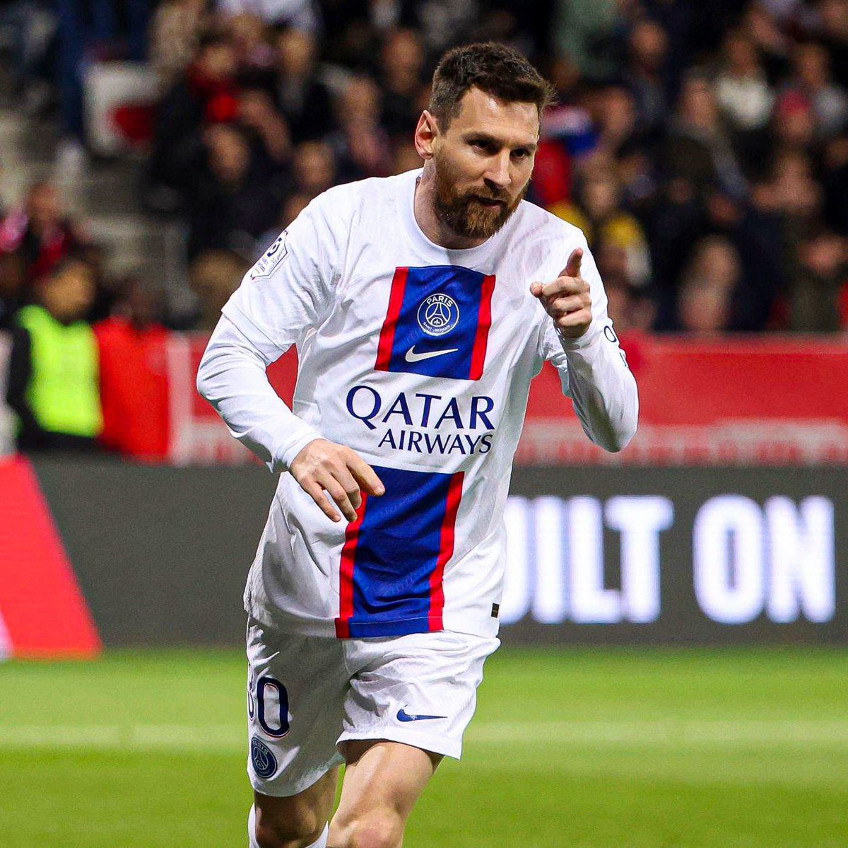 AlbicelesteTalk's tweet photo. RECORD: Lionel Messi becomes the all-time top scorer in the 5 major European leagues history (496) 🐐 https://t.co/ddoKlTfbic