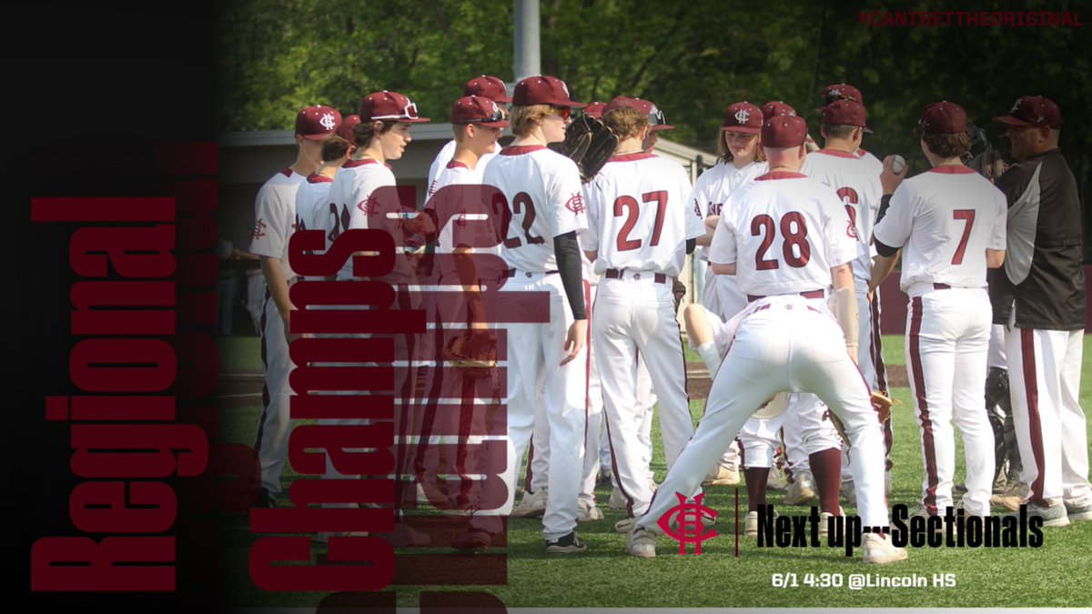 Congratulations to the baseball team on their Sectional Championship!
