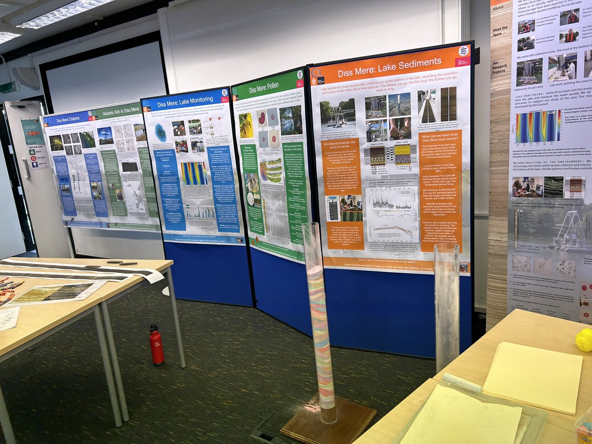 Look at the colour of these varves😍…It was great to introduce todays young visitors into the world of varves at todays <a href="/RoyalHolloway/">Royal Holloway</a> science festival!