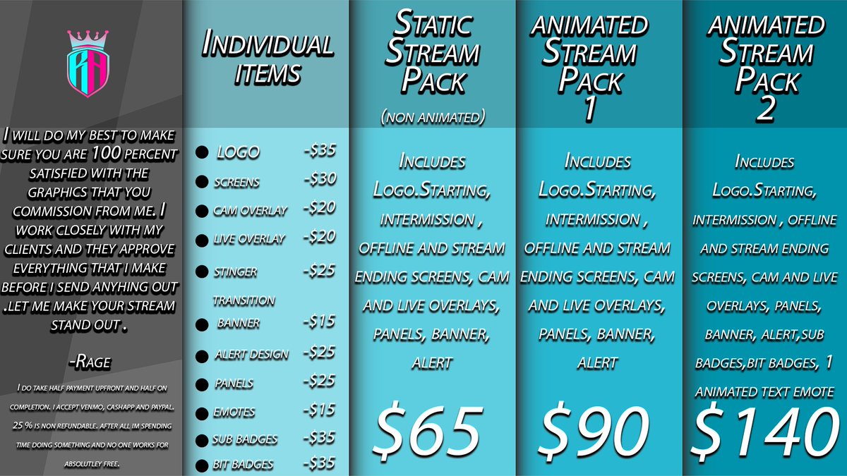 Selling 2 stream pack 2's for $100 each if you book them today