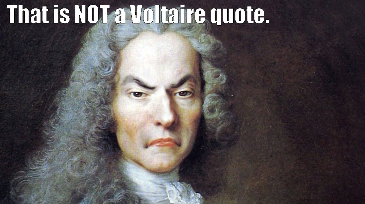 fakehistoryhunt's tweet photo. Just to be sure;
That is not a Voltaire quote but came from Neo-Nazi and paedophile Kevin Alfred Strom.

https://t.co/QmMwXdjnwC

https://t.co/1XzXPGp5Md

https://t.co/EtPEB4338y https://t.co/DnYvV3kAmI