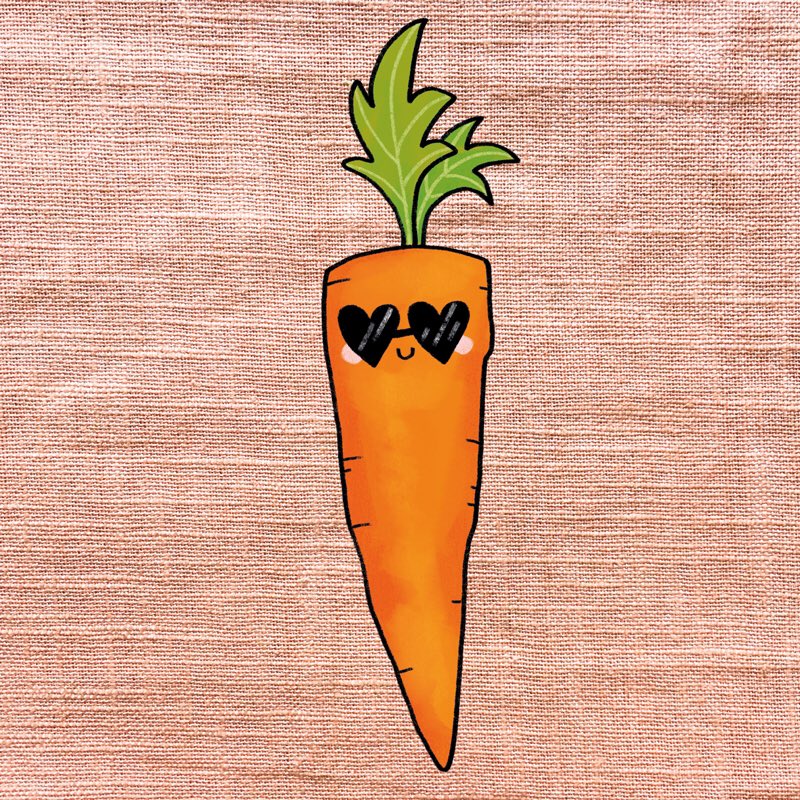 The Cool Carrot. 😎 
#kidlitart #picturebookart