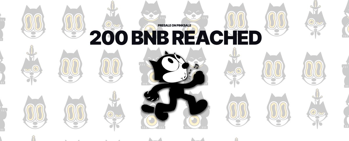 FelixSeasonBSC's tweet photo. 45 minutes left.. 🐈‍⬛ 
200 $BNB smashed 💥 

Are you part of the winners yet? 
If not, Join us fast! 🐈‍⬛ ✨ 

https://t.co/IC36UUPWMk

#felix #felixthecat #presale #pinksale #bsc #binance https://t.co/50RIuwXHck