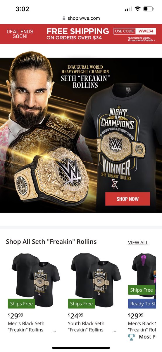 Lookie at what I found on #wweshop #TeamRollins #ROLLINSFOREVER #RollinsArmy