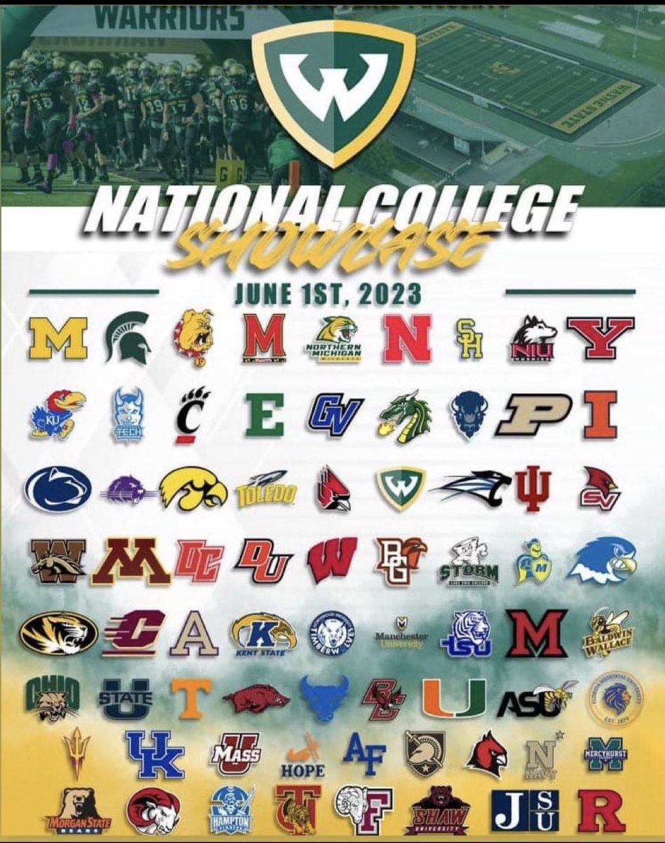 On June 1st I will be attending the Wayne State University National College Showcase. I’ll be at the 8am Session for any coach/recruiter that would like to evaluate me. Can’t wait to show my skillset and meet the coach/recruiters🔒