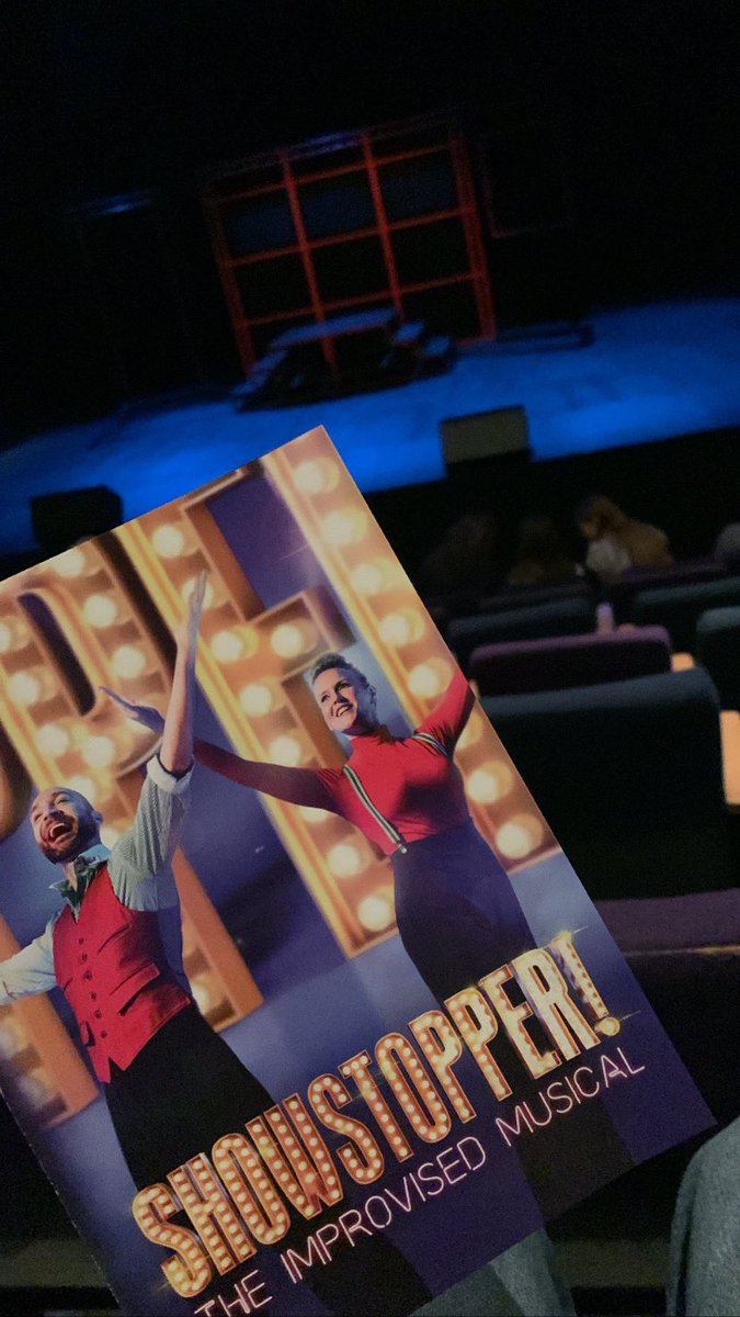 greena95's tweet photo. @TheShowstoppers my cheeks hurt from laughing so much. The most hilarious and creative show, I don’t know how they do it! 🎭 https://t.co/8PHTXGf6qp