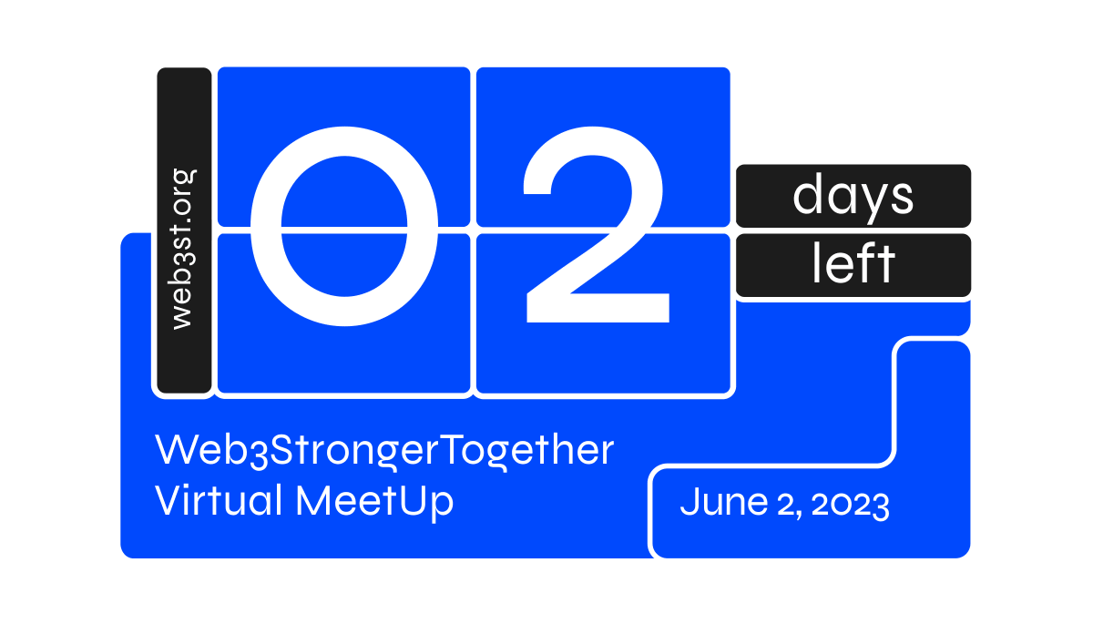 Web3ST's tweet image. See you in 2 days, #web3ST fam💛👇
We can&apos;t wait to see all of you!

#Web3StrongerTother Virtual MeetUp 
June 2, 11am - 8pm UTC👾
linkedin.com/events/web3str…