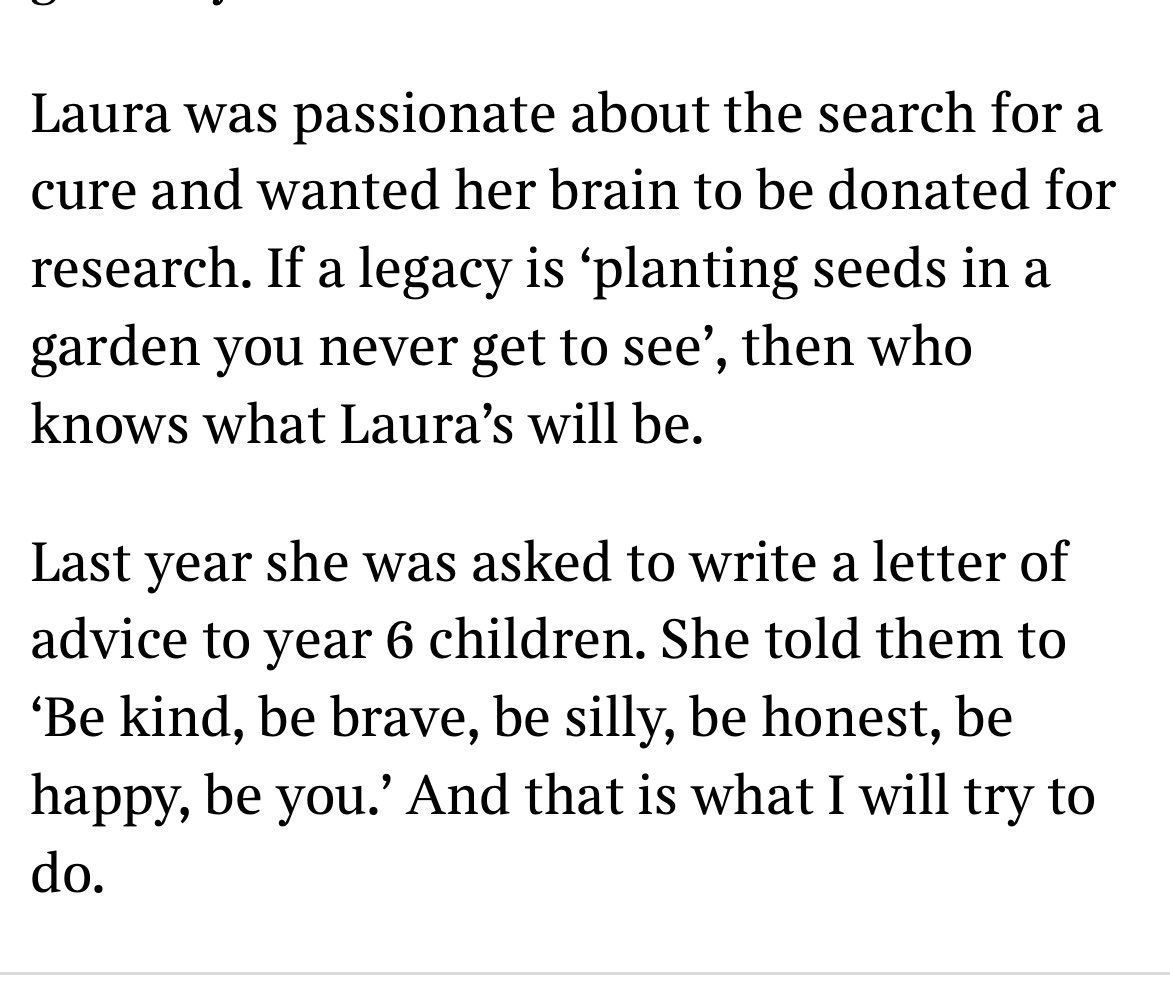 Laura died of brain cancer — I tell myself she’s just away at university

thetimes.co.uk/article/c56aa5…