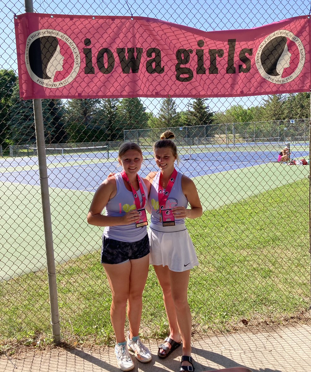 Congratulations to the Sailors on a memorable individual team state tennis tournament! 

Sophia F. and Alli H. became the 1st Sailors to meet in a state singles final. Avery H. and Kate H. were perfect on Saturday and placed fifth in doubles.
