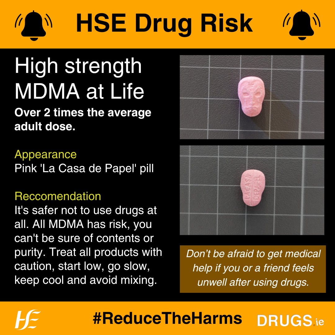 drugsdotie's tweet image. High Strength MDMA in circulation @LifeFestival  
Over 2 times the average dose. All MDMA has risk, you can&apos;t be sure of contents or purity. It&apos;s safer not to use drugs at all. Treat all products with caution and don&apos;t be afraid to get medical help. 

#StartLowGoSlow