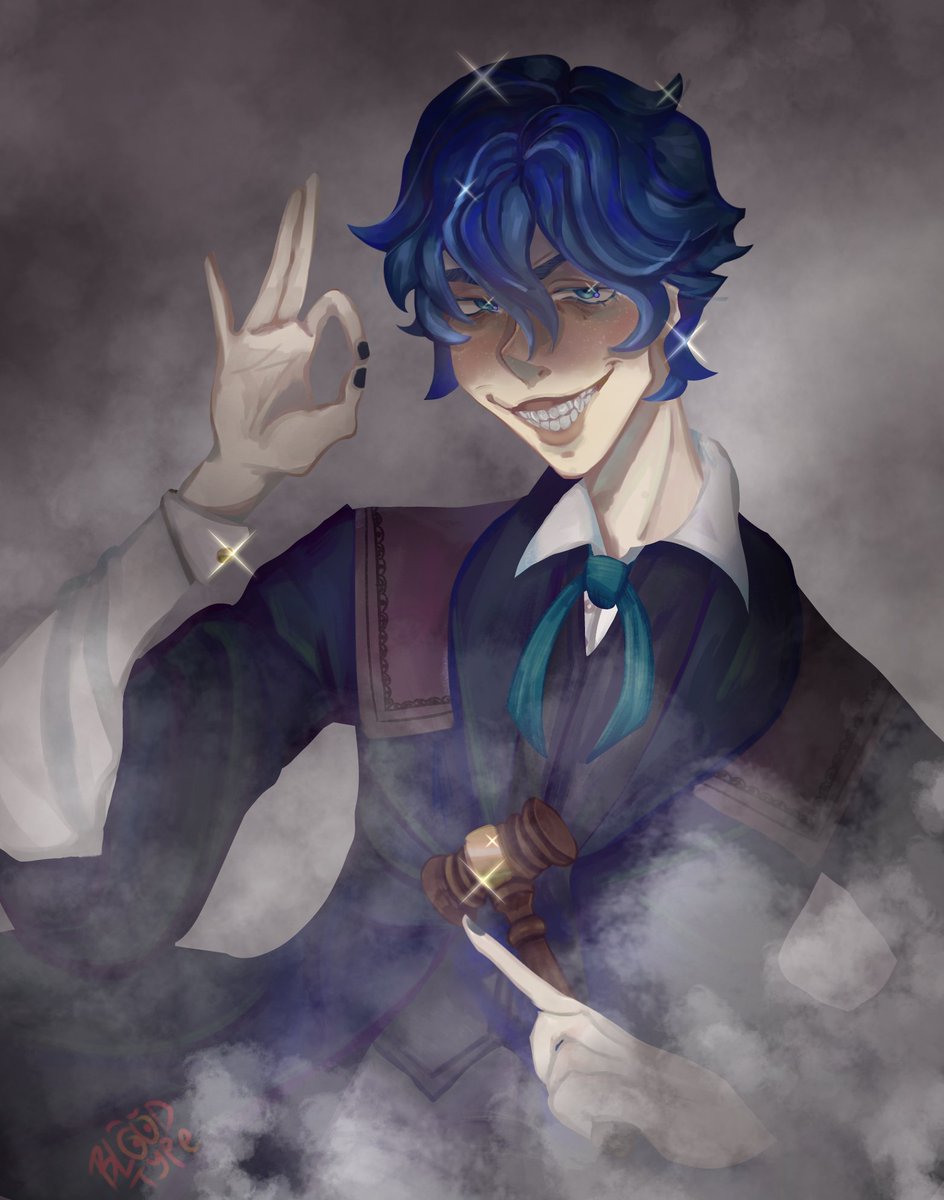 AVE_SATANAS__'s tweet photo. ⚖️「さあ　開廷の時間だ」

#Kaito #VOCALOID #GallerianMarlon #evilliouschronicles https://t.co/Pu81ZDqFX1