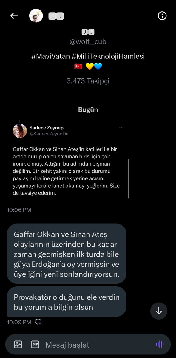 Sinan Ateş'in 30 Aralık 2022 de öldürüldüğünü bilmiyorsun daha ki üzerinden zaman geçince herşey örtbas mı ediliyor? Hesabının sorulması gerektiğinin farkında bile değilsin maalesef.