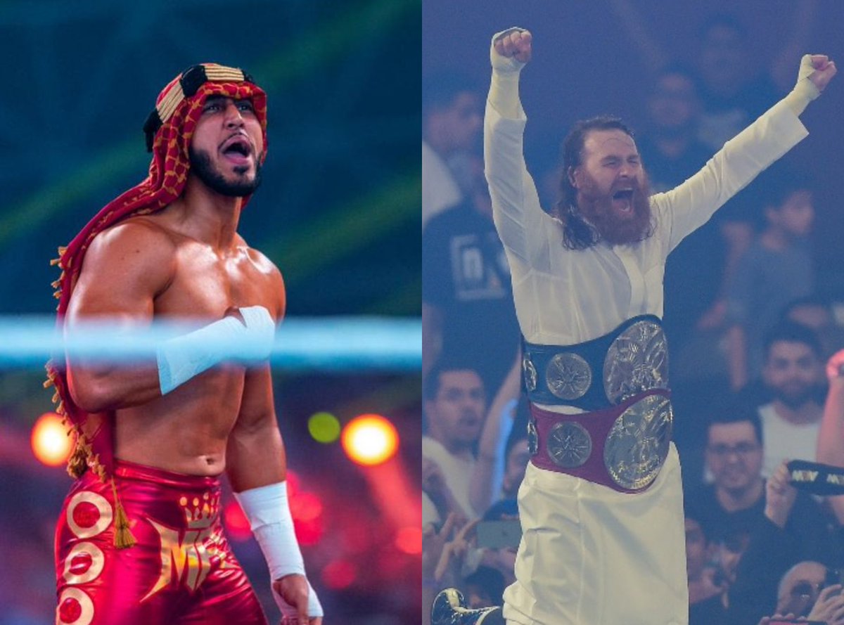 Mustafa Ali wore a keffiyeh &amp; Sami Zayn wore a thobe for their entrance.

They represented Islam beautifully at Night of Champions.