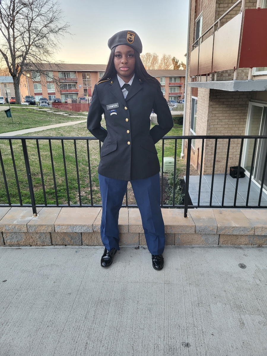 AimeeCho4's tweet photo. MISSING MD TEEN: Janiyah Thompson, 18, from Prince George's County has been missing for over a month. She's a junior at Eastern Senior HS and is in the ROTC program. Her family says she was last seen at the Naylor Road metro station on April 24 @nbcwashington @blackandmissing https://t.co/RnDSnJ1fkv