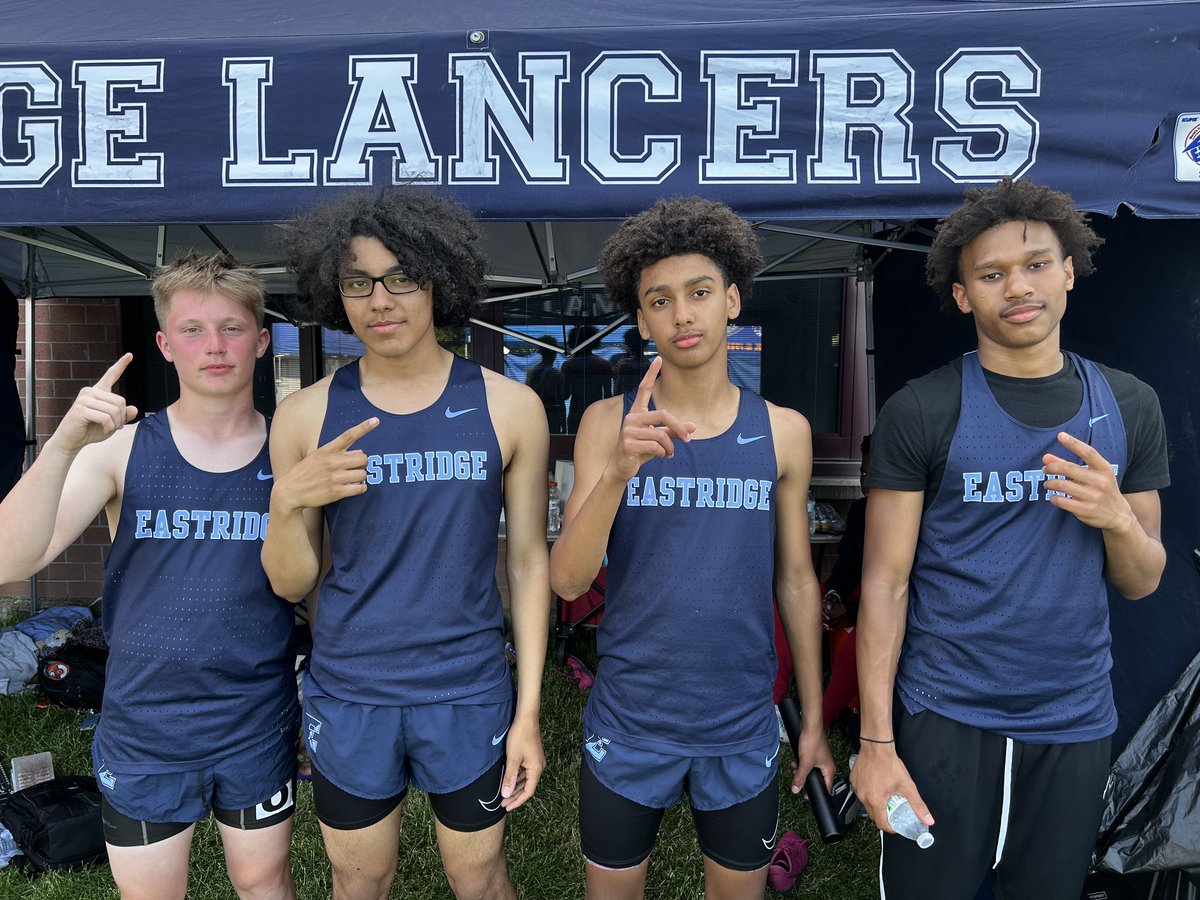 2023 Class A2 Sectional Results:
The boys 4X400m relay consisted of Steven M., Angel L., Troy C., Jayden W. and took 6th overall running 3:45.54! <a href="/ERidgeLancers/">Eastridge Athletics</a>