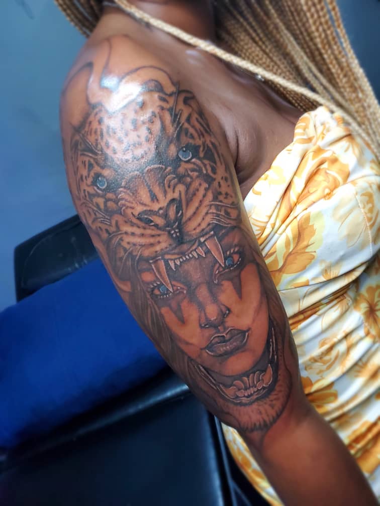 African girl by Tony Adamson: TattooNOW