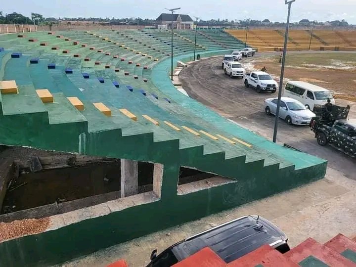 JUST IN:
Gov. Umahi Commissions Uncompleted Sani Abacha Olympic Stadium In Ebonyi State.