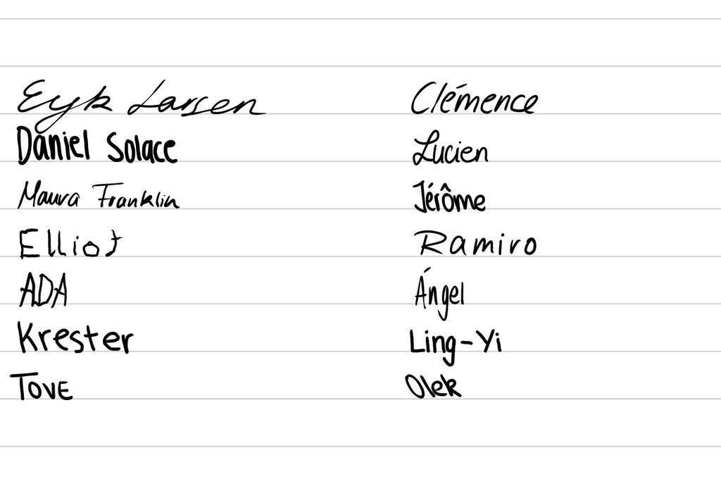 How I think #1899Netflix characters world write their name: