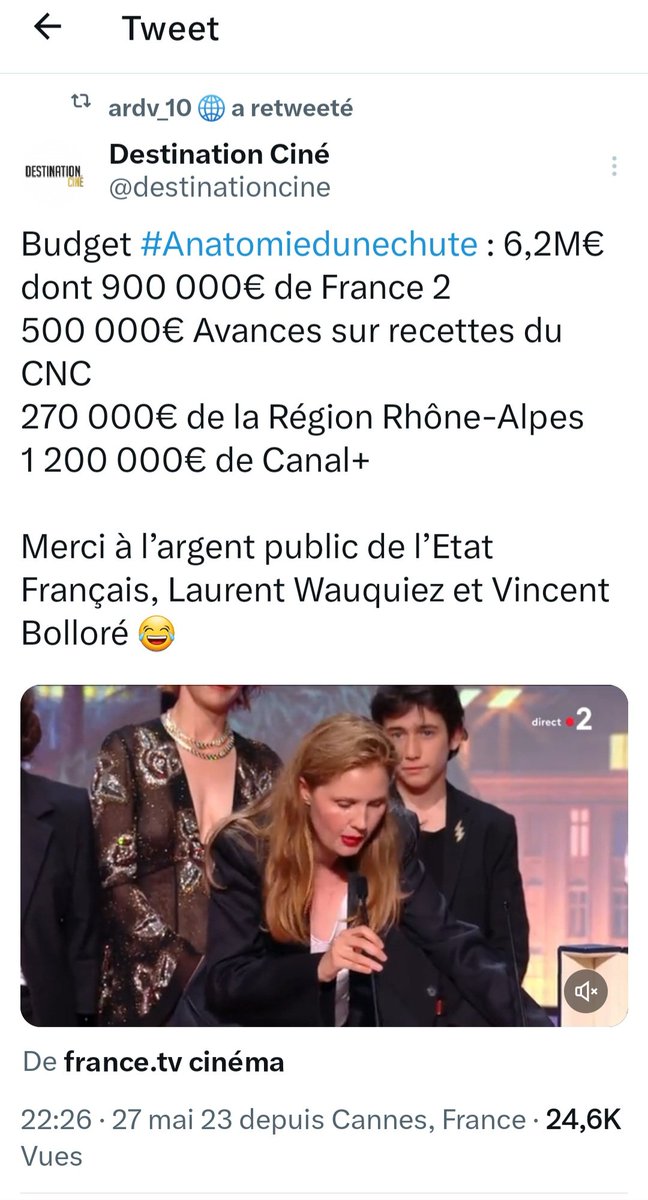 Margotte57000's tweet photo. À retweeter massivement !
#JustineTriet https://t.co/sLInvVKv5X