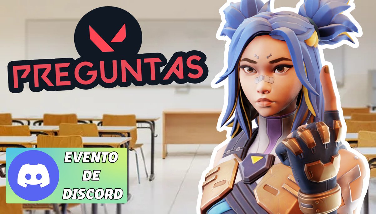 NUEVO EVENTO DE VALORANT!
VEN Y PARTICIPA EN LA NUEVA DINAMICA 
RESPONDE TODAS LAS PREGUNTAS Y GANA VALORANT POINTS! 
DE VALO-PREGUNTAS! EN DISCORD:
discord.gg/mainneongaming

#VALORANT #valorantpoints #sorteo #Discord #twitch  #Latam #twitch #VTuberEs #xd #VTuberEs #Esvtuber