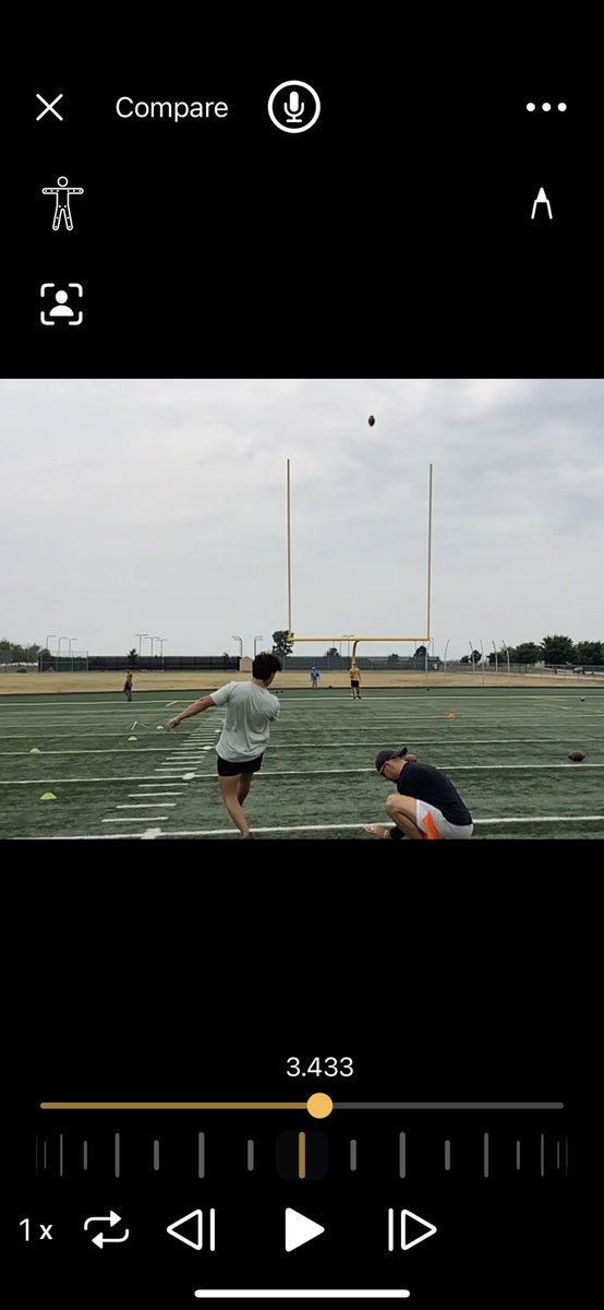 Big day and glad we got some <a href="/PetroMichael23/">Michael Petro</a> work in before he starts next chapter <a href="/UTSAFTBL/">UTSA Football 🏈</a> <a href="/Coach_CRoberts/">Chris Roberts</a> #legendinthemaking #kicknation #goatranch