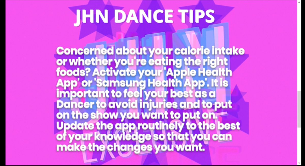 The key to feeling your best self is making the best food health choices when presented the opportunity. Use this #JHNDANCETIP to help.
jacobhollingsworth.net/jhndance
#JHN #JHNDANCE #JHNDANCETIPS #Dance #Dancelife #danceinstructors #healthy #healthylifestyle #dancers #dancetips