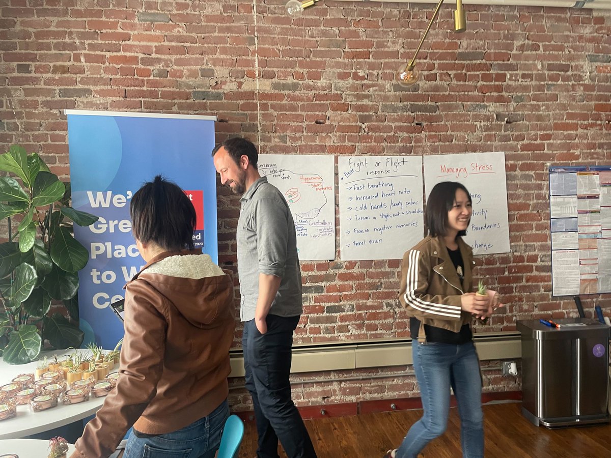 NiumGlobal's tweet photo. 🌻 In honor of Mental Health Awareness Month, our SF HQ organized a wellness workshop led by Leilani Carbonell, V.P. Customer Success, Americas. 

Remember to take care of your mental health- there's strength in working #SimplyBetterTogether to uplift yourself &amp; your loved ones. https://t.co/gwc744kiyn