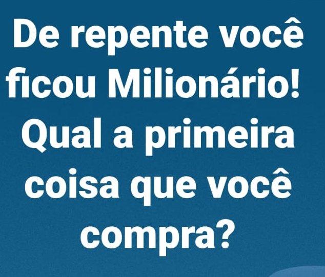 jiou76's tweet image. Olha compraria não sei ... Mas a primeira coisa que faria seria não contar pra ninguém #Esperto 
Depois de baixar a poeira ajudaria as pessoas que gosto ☺️🤗