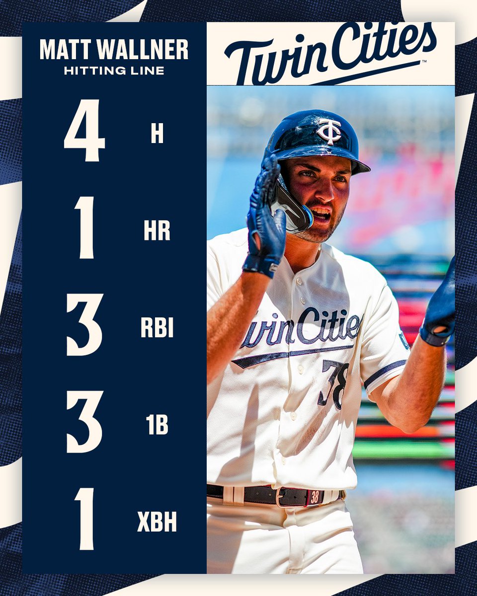 A career day for #OneofUs Matt Wallner. 

#TwinsWin | #MNTwins