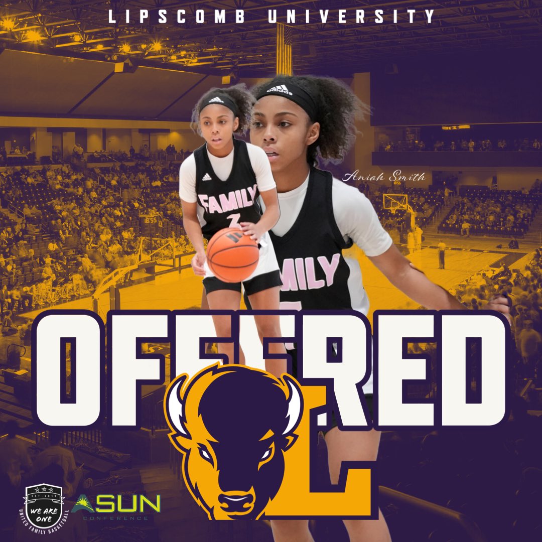 Lady Phenom United (@united_phenom) on Twitter photo Congratulations to our 5’5” 2025 guard, <a href="/AniahSmith23/">Aniah Smith</a>, on picking up an offer from @Lipscomb_wbb #HornsUp🤘🏼 Congratulations to our 5’5” 2025 guard, <a href="/AniahSmith23/">Aniah Smith</a>, on picking up an offer from @Lipscomb_wbb #HornsUp🤘🏼
