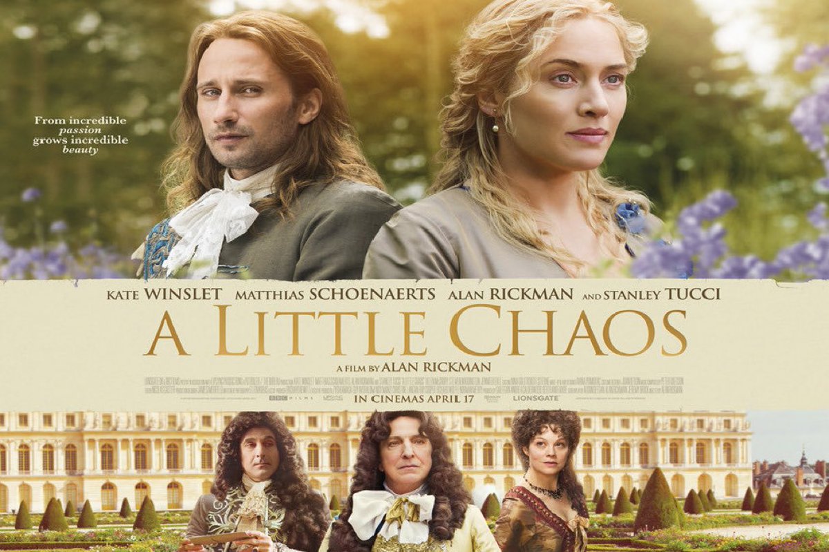 10:55pm TODAY on @BBCFOUR

The 2014 #Period #Drama film🎥 “A Little Chaos” directed by Alan Rickman and co-written with #AlisonDeegan & #JeremyBrock from a story by Alison Deegan

🌟#KateWinslet #MatthiasSchoenaerts #AlanRickman #StanleyTucci #HelenMcCrory #StevenWaddington