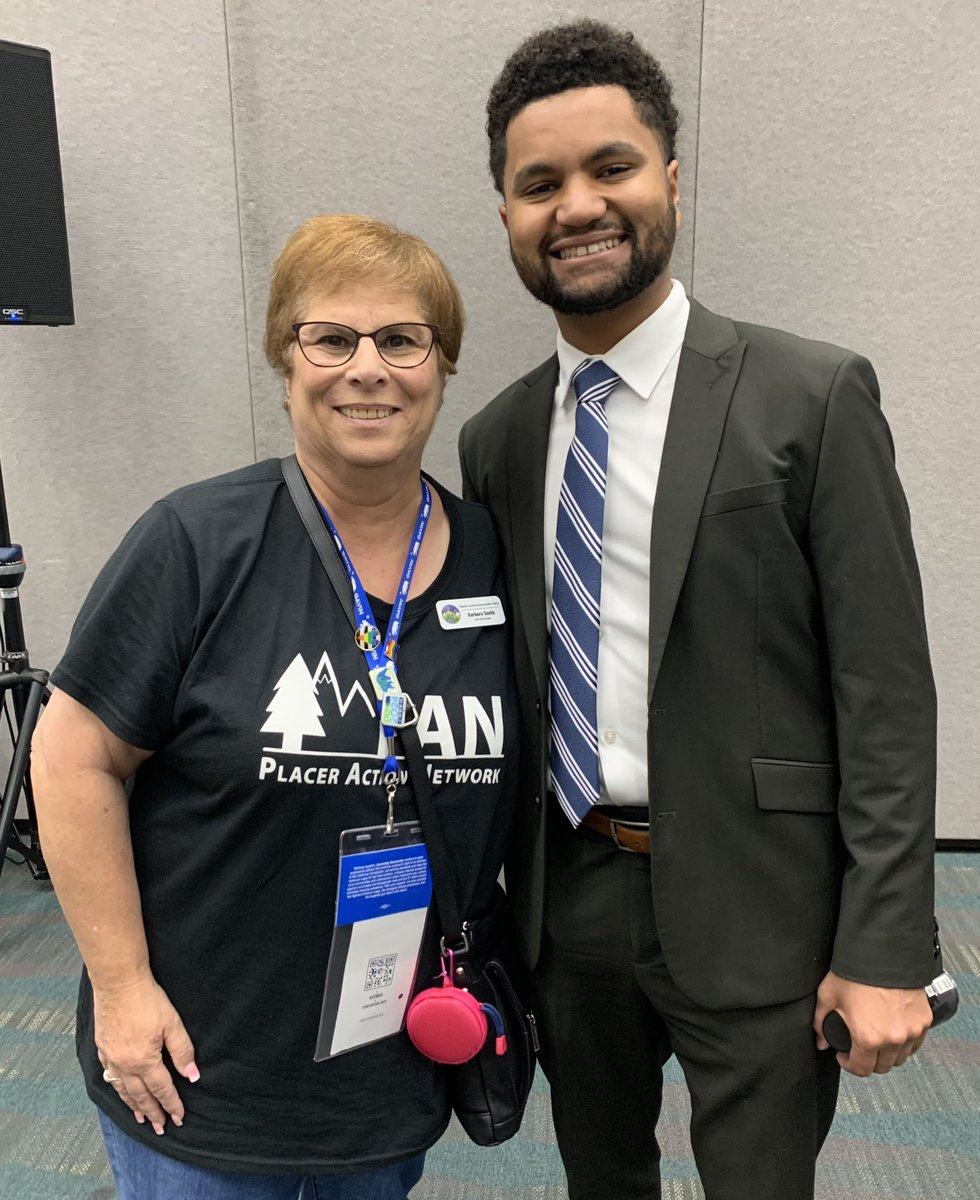 Fan girl moment—meeting the youngest member of Congress and one of the future leaders of the Democratic Party, @MaxwellFrostFL. 
Don’t agonize. . . Organize. 
#placerdems #Organize4CA #CADEM @CA_Dem