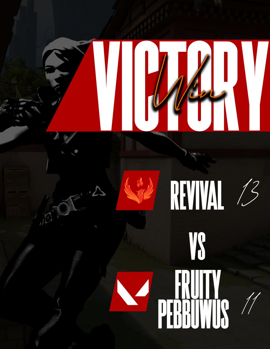 SAKURA CUP GROUP STAGES  
REVIVAL VS  FRUITY PEBBUWUS // 13-11