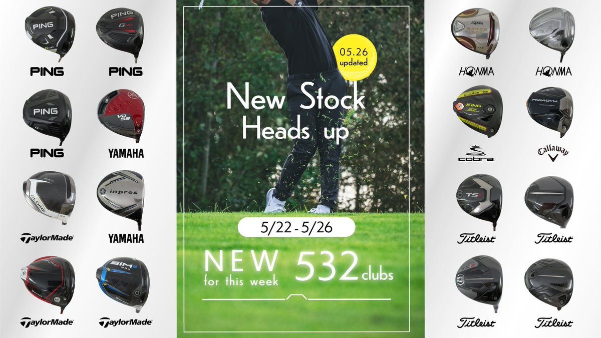 Heads up, don't miss out on the new listings this week!

532 clubs have been uploaded from 5/22-5/26, which means it's time to shop!

#golfpartnerusa #golfpartner #golfshop #golfclubs #golfclub #clubs #golfing #golf #golftips #golftalk #golfequipment #usedgolfclubs