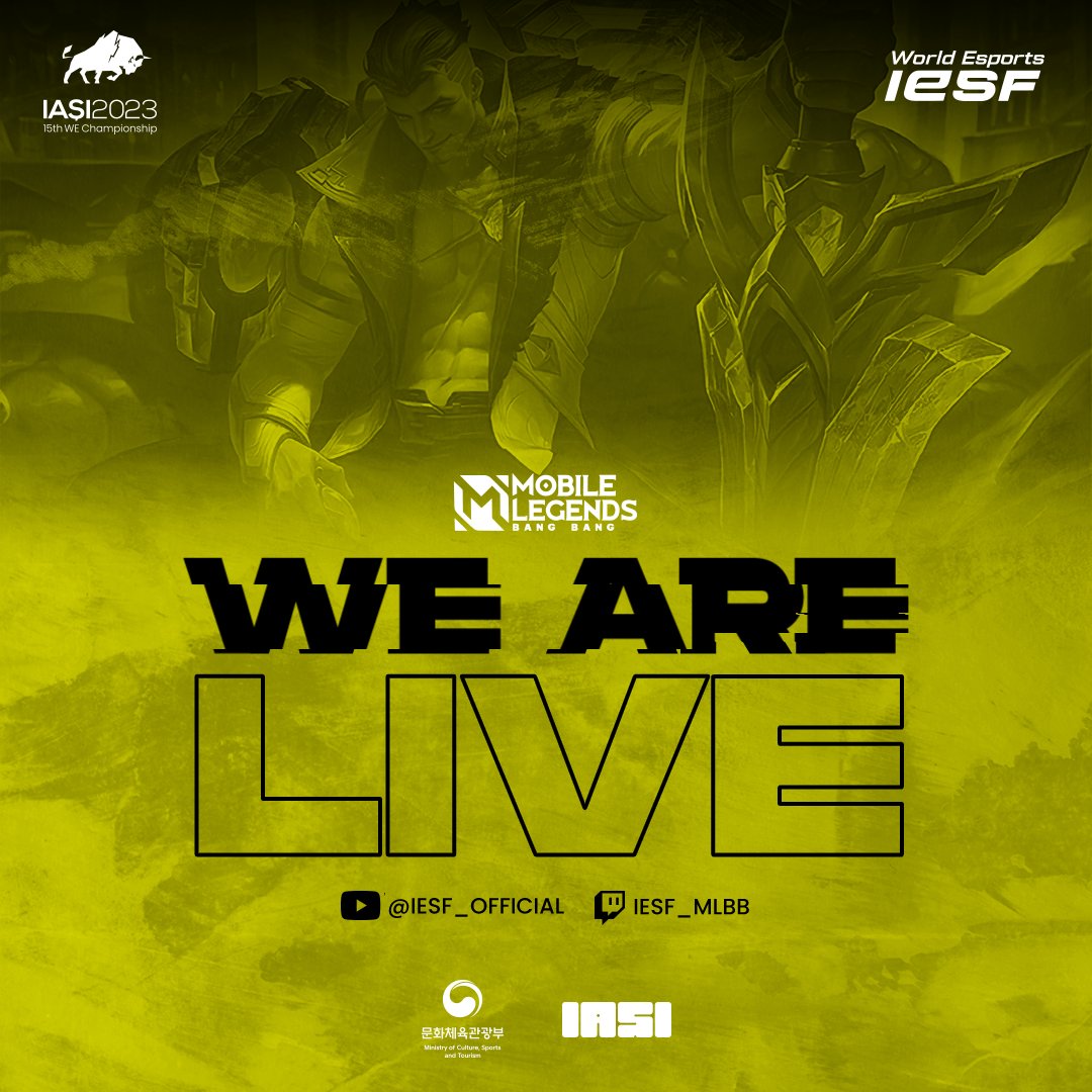 Day 3 MLBB Action 🤩 

The final stretch is here, today and tomorrow will determine who proceeds to #WEC23🏆! 

Who's gonna make it through? 👀 

Catch the MLBB matches LIVE! 👉 linktr.ee/iesf_official

#IESF #WorldEsports #Iasi2023 #WEC23 #MLBB