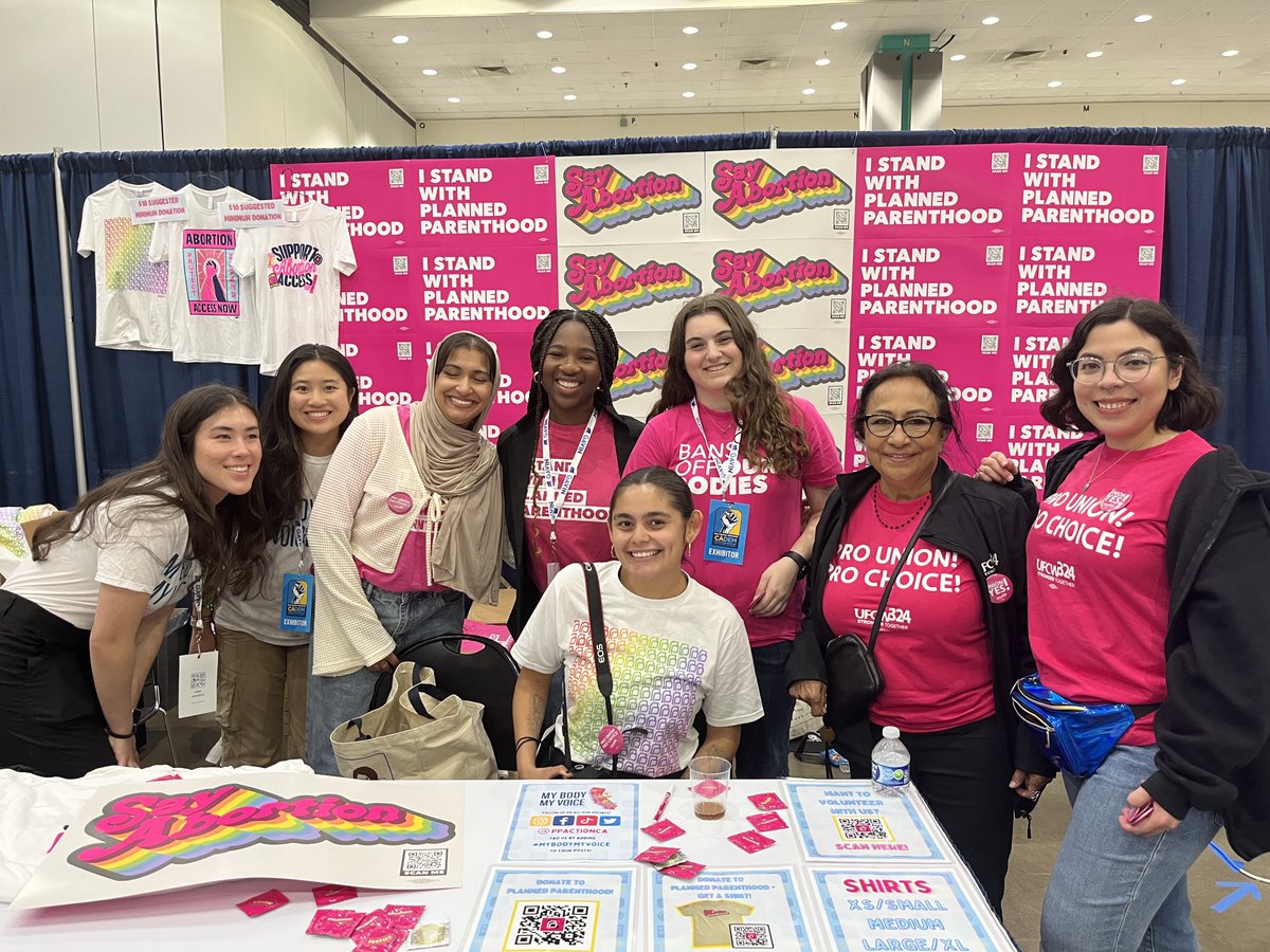 Planned Parenthood Orange County workers representing at the @CA_Dem convention this weekend! #prounionprochoice