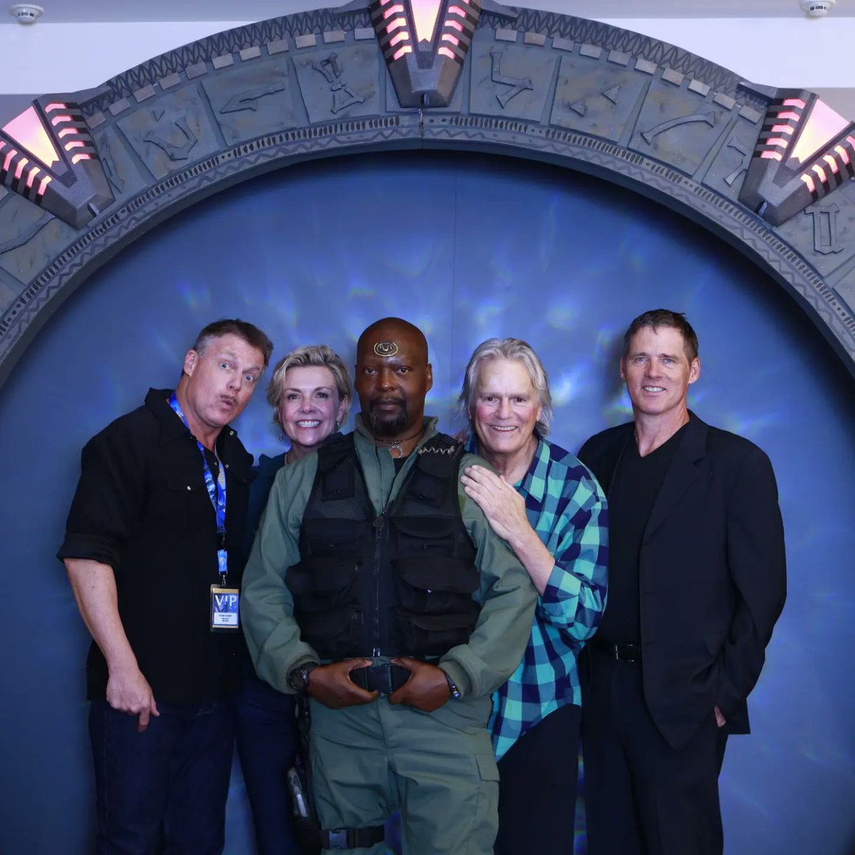Michael26134316's tweet image. The cast of SG1 #StargateSG1 #FedCon #stargate