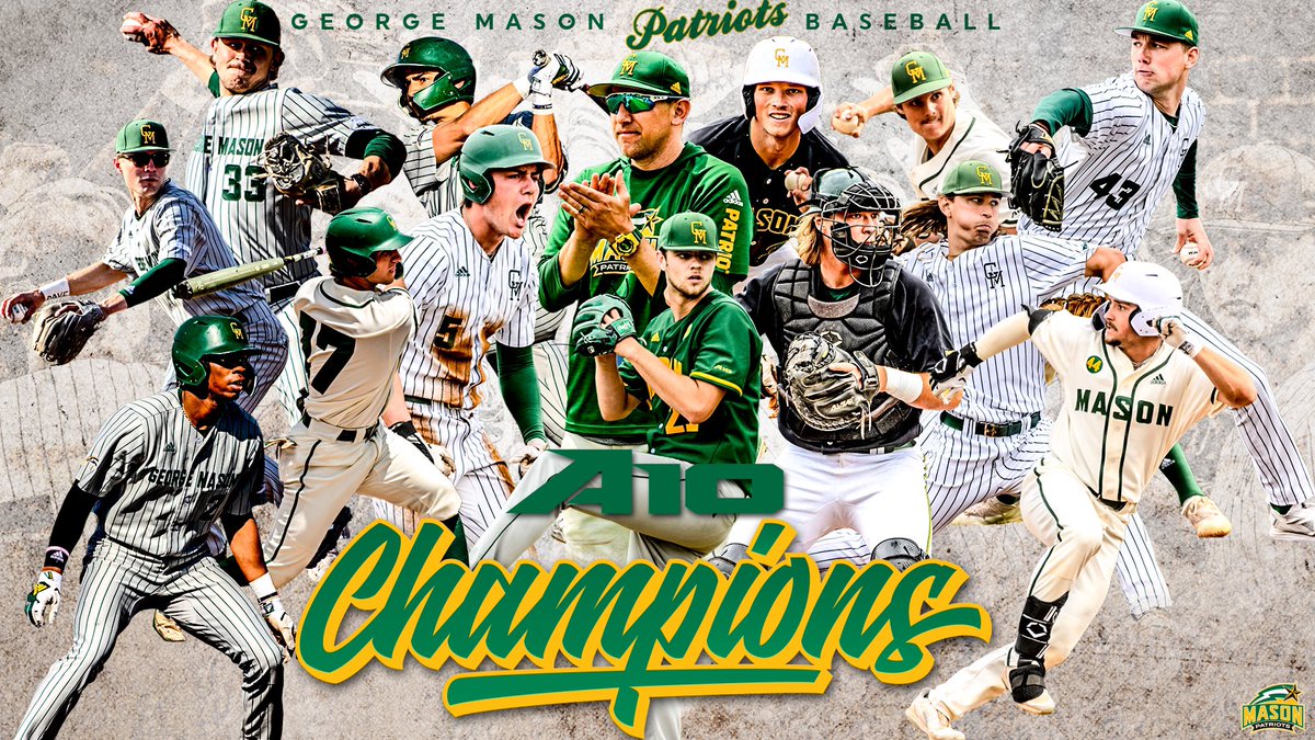 THE PATRIOTS ARE YOUR #A10BASE CHAMPIONS AND ARE DANCING FOR THE FIRST TIME SINCE 2014! 🔰