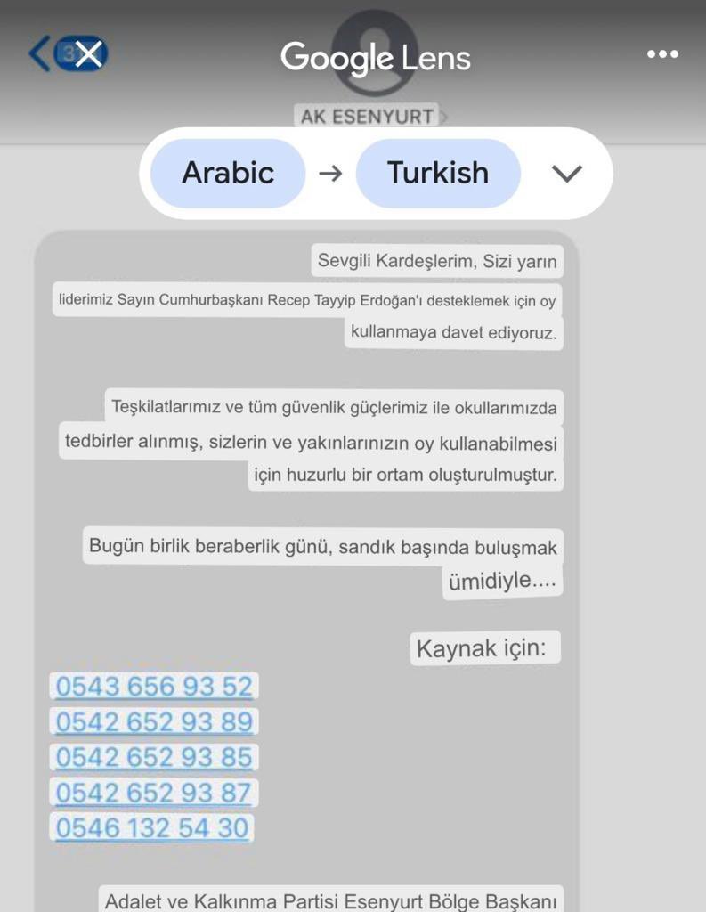 ajans_muhbir's tweet photo. CHP’li Özgür Karabat: “Bu ülkede 13. Cumhurbaşkanı adayımız Kemal Kılıçdaroğlu vatandaşına mesaj atıyor engelleniyor..

Ama Ak Parti Teşkilatları Saat: 23.:25 te T.C Cumhurbaşkanlığı için Arapça  mesajla oy istiyor.” https://t.co/HWkIcot1UE