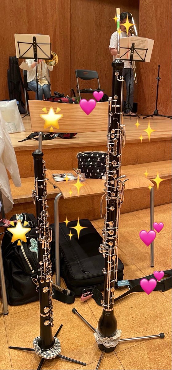 kanazawa_sym02's tweet photo. 昨日は次の演奏会に向けての��合奏でした♪   過日の演奏会後にアングレ購入しちゃったメンバーのNEW楽器をパチリ📸　
早速 美しい音色で#中央アジアの草原にて を奏でてくれました✨✨
新しい楽器良いな〜
#１１月１９日   #演奏会　#金沢公会堂　#世界音楽紀行 https://t.co/NMkTWecvyj