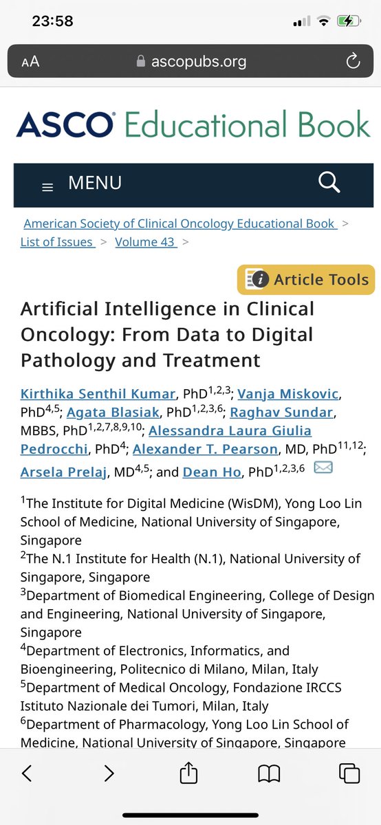 📢 Just published! This groundbreaking research in #AIinOncology unveils a new era in clinical oncology, leveraging AI-driven digital pathology, pioneering biomarker development, and state-of-the-art treatment optimization 🚀 thank you Dean Ho and @lab_pearson  @Vanja_Miskovic_