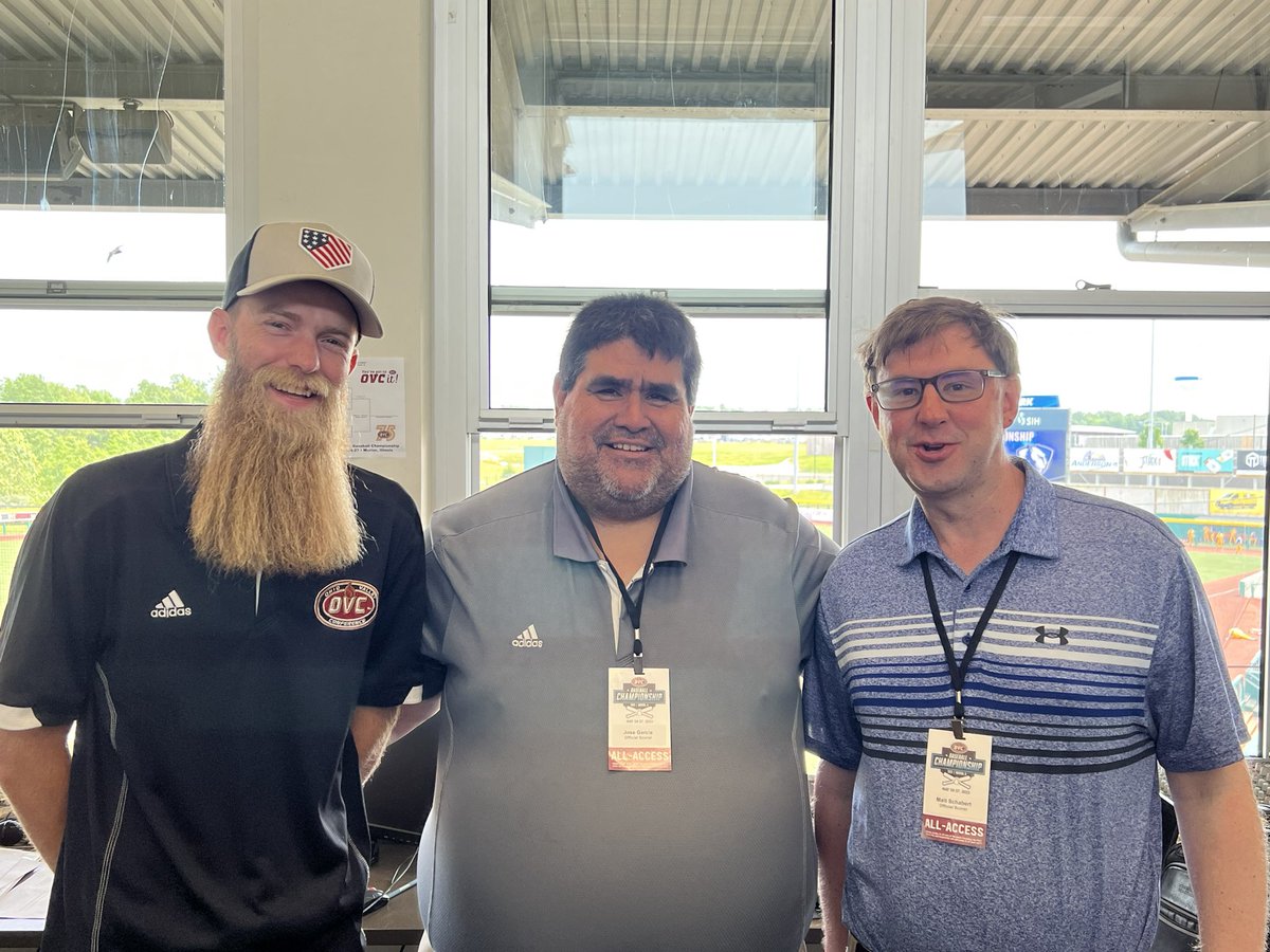 Special thanks to our Baseball Championship PA Announcer Bryan Moyers and Official Scorers Jose Garcia & Matt Schabert for a job well done this week.  #OVCit | #OVC75